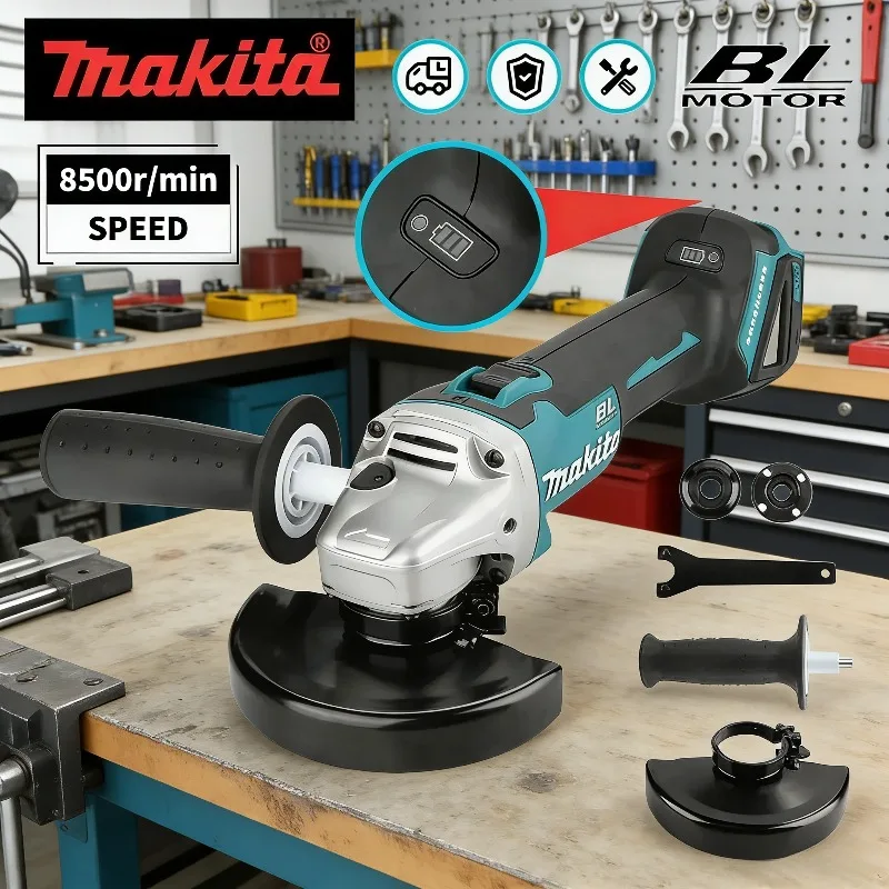 

Makita DGA404 100mm 18V Grinding Polishing Cutting Machine Tool Brushless Electric Angle Grinder Metal Wood Grinder