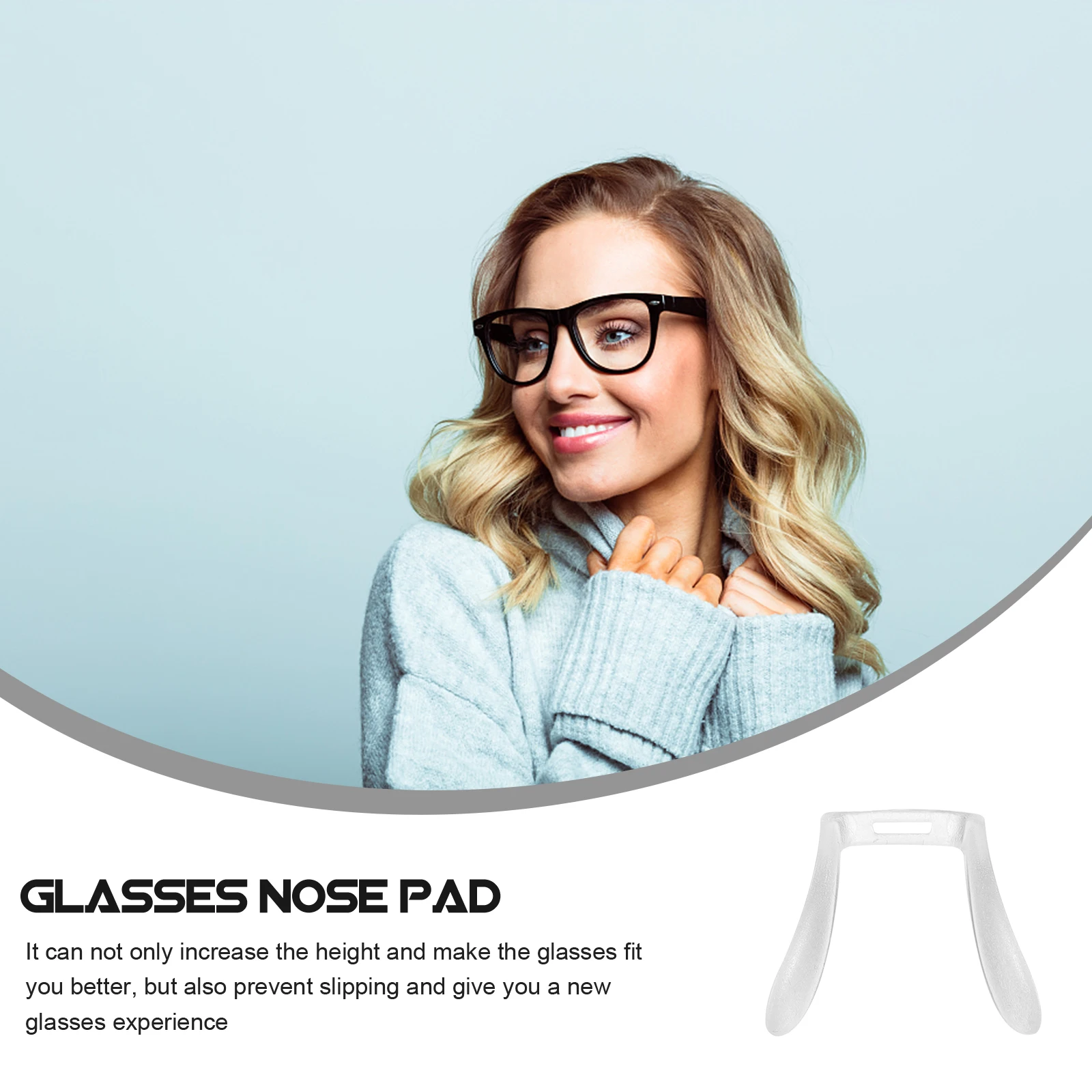 

3pcs Glasses Nose Pads Comfortable Replacement Cushion Anti Slip Plastic Eye Pad for Eyeglasses Optical Frames