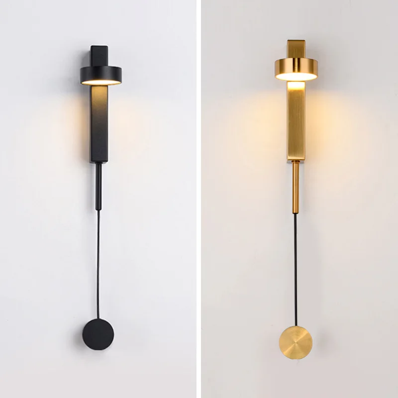 

Nordic Metal Wall Lamp 9W Led Rotatable Sconces Wall Light Fixtures Bedroom Light Beside Lamp Rotary Switch Vanity Light Wall