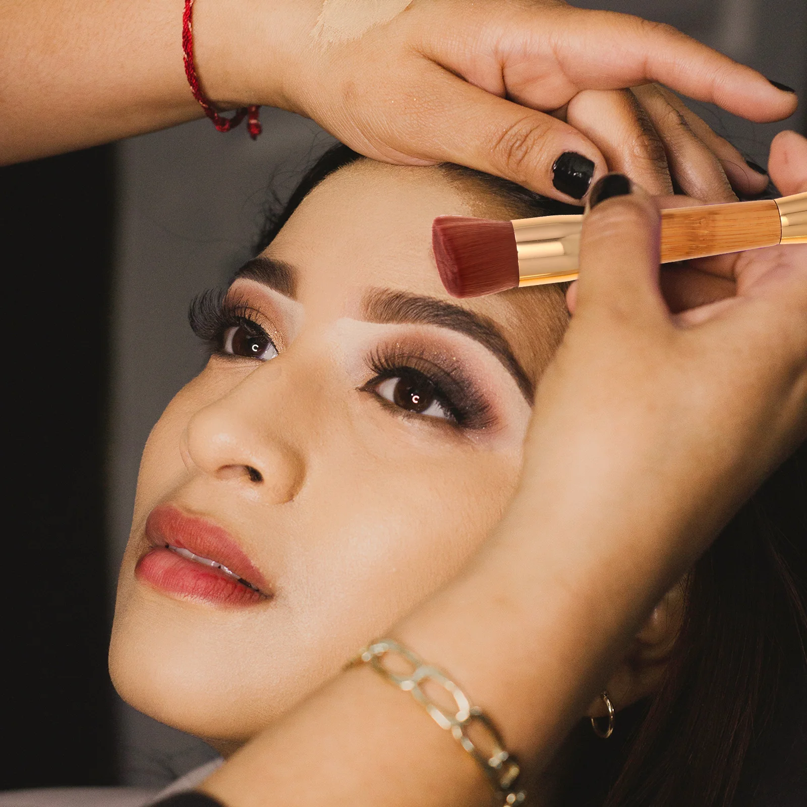 2 Brochas de Maquillaje de Doble Punta, Suaves y Densas, con Acabado Sedoso, para Aplicar Rubor, Base y Polvos, Profesionales y Multiusos para el Rostro