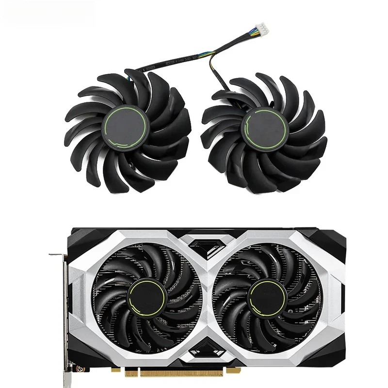 92MM 4Pin 2Pcs/Lot GPU Cooling Fan PLD09210S12HH For MSI GTX1660 1660Ti Super Ventus XS Graphics Video Card