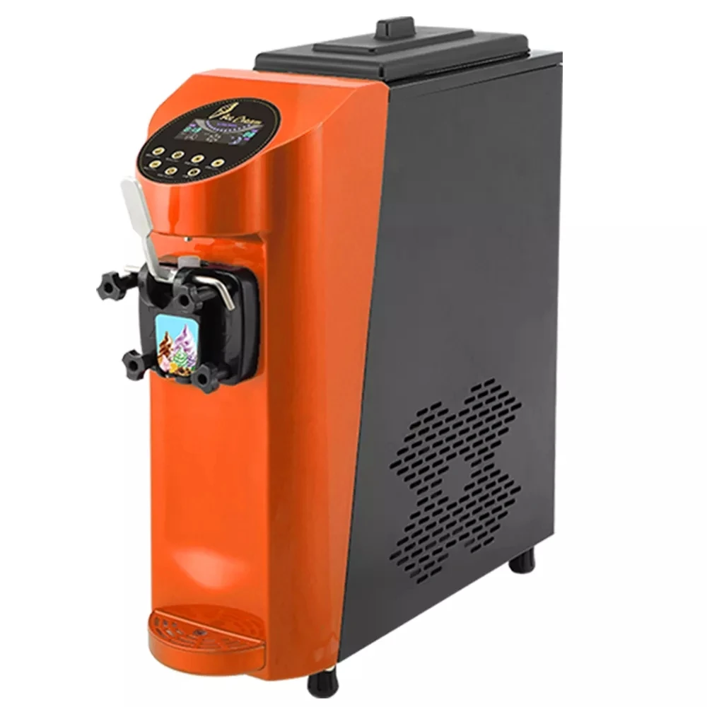 16L/H Single-Head Mini Ice Cream Machine Automatic Soft Ice Cream Making Machine