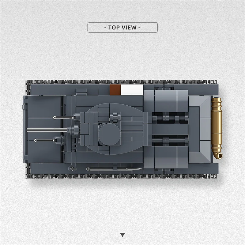 World War II ทหารรุ่น 38T-A light tank ประกอบบล็อกอาคารเด็ก 6-12 ปีของเล่น moc ครึ่งรถของขวัญ