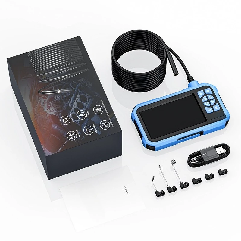 

4.3 inch high definition handheld industrial endoscope with screen, convenient car detector endoscope waterproof