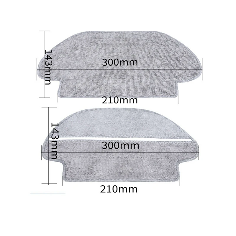 Paños de fregona para Robot aspirador Xiaomi Mijia, almohadilla de fregona en seco y húmedo, accesorio de repuesto, STYTJO2YM, 6 unidades