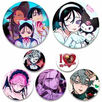 อะนิเมะคนต่างด้าว STAGE ปุ่ม Pin รูปการ์ตูน Till Ivan Luka Sua MIZI Tinplate เข็มกลัดเสื้อผ้ากระเป๋าตกแต่ง Badge Collection ของขวัญ