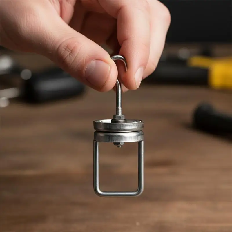 Rotating Spinner Hook Steel Powder Coating Swivel Heavy Duty for Paint Workpieces and Drying Rooms view 3