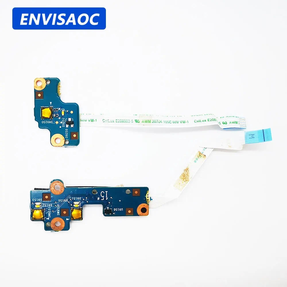 

For HP ProBook 650 G1 655 G1 laptop Power Button Board with Cable switch volume sound Repairing 6050A2581501 6050A2581601