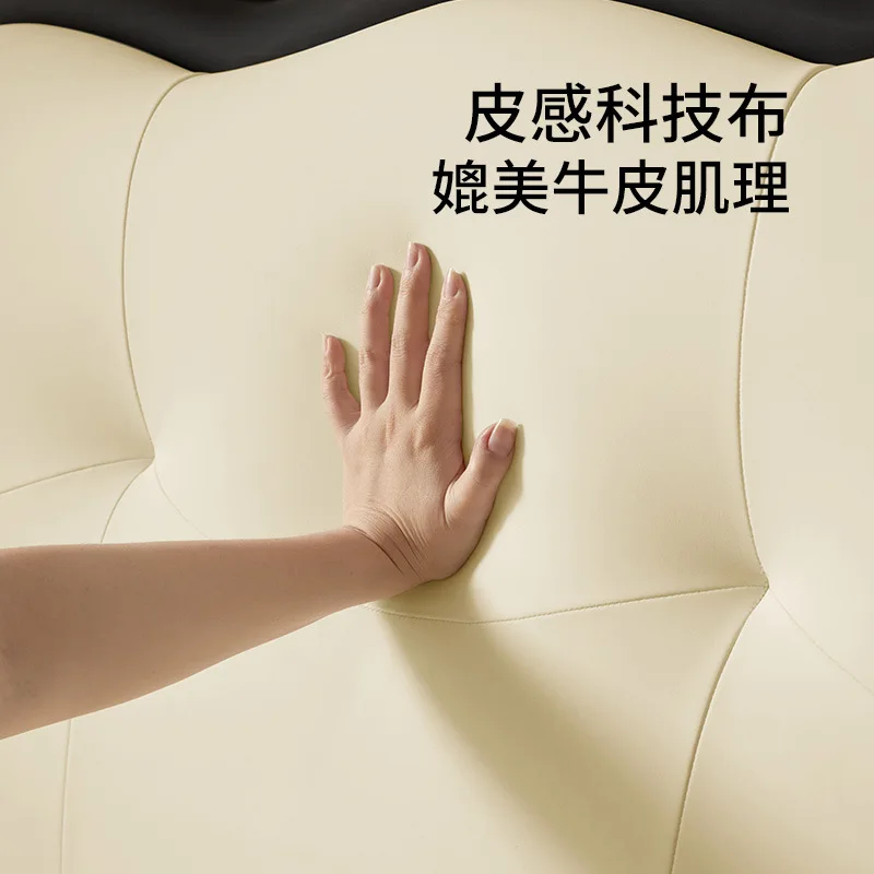 Stoffbett Französisches Retro-Windtechnologie-Stoff-Hauptschlafzimmer mit Doppelbett