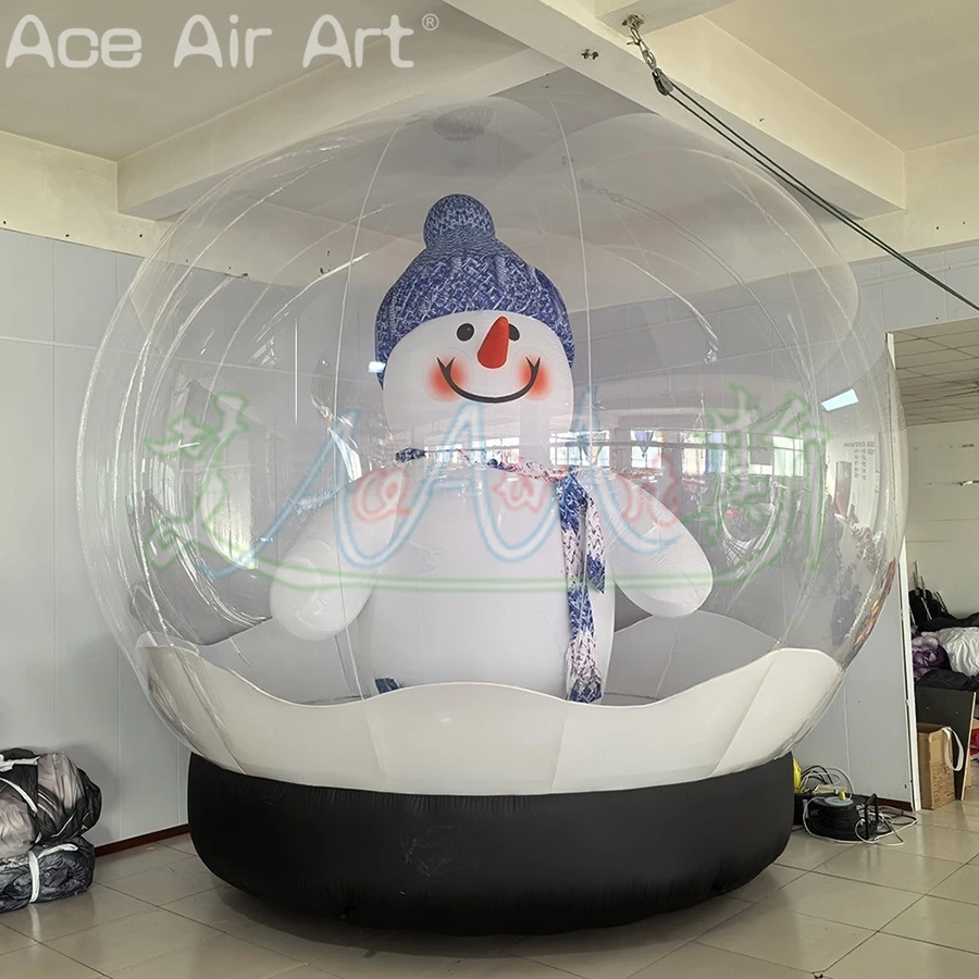 Boule de bonhomme de neige gonflable personnalisée, décoration de noël, ballon de neige Transparent, boule de neige gonflable, bulle pour déco