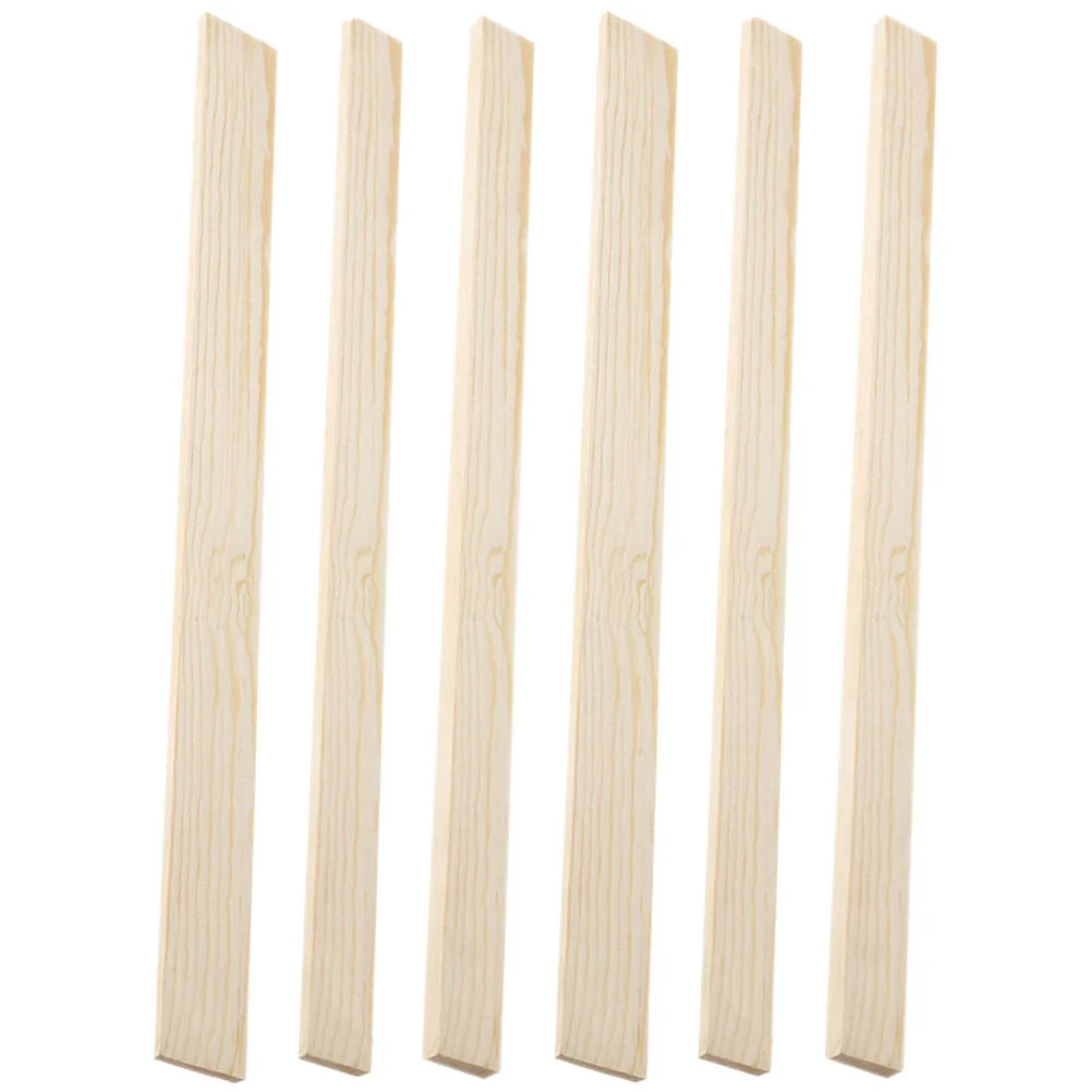 6 Pcs Pottery Tools 5mm 7mm 3mm Thickness Wood Stick Guide Strips Reusable Clay Shaping Craft Supplies Easy