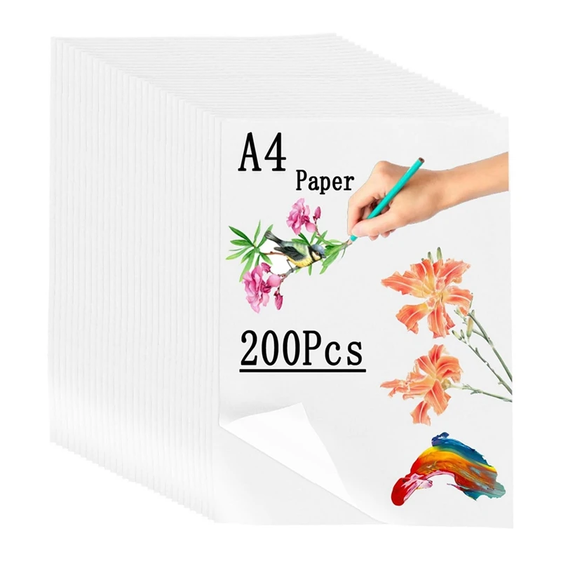 A4 Tracing Papers 200 Sheets, 63 GSM Tracing Paper Bulk , Technical Tracing Paper A4 For Drawing, Scrapbooking,Sketching