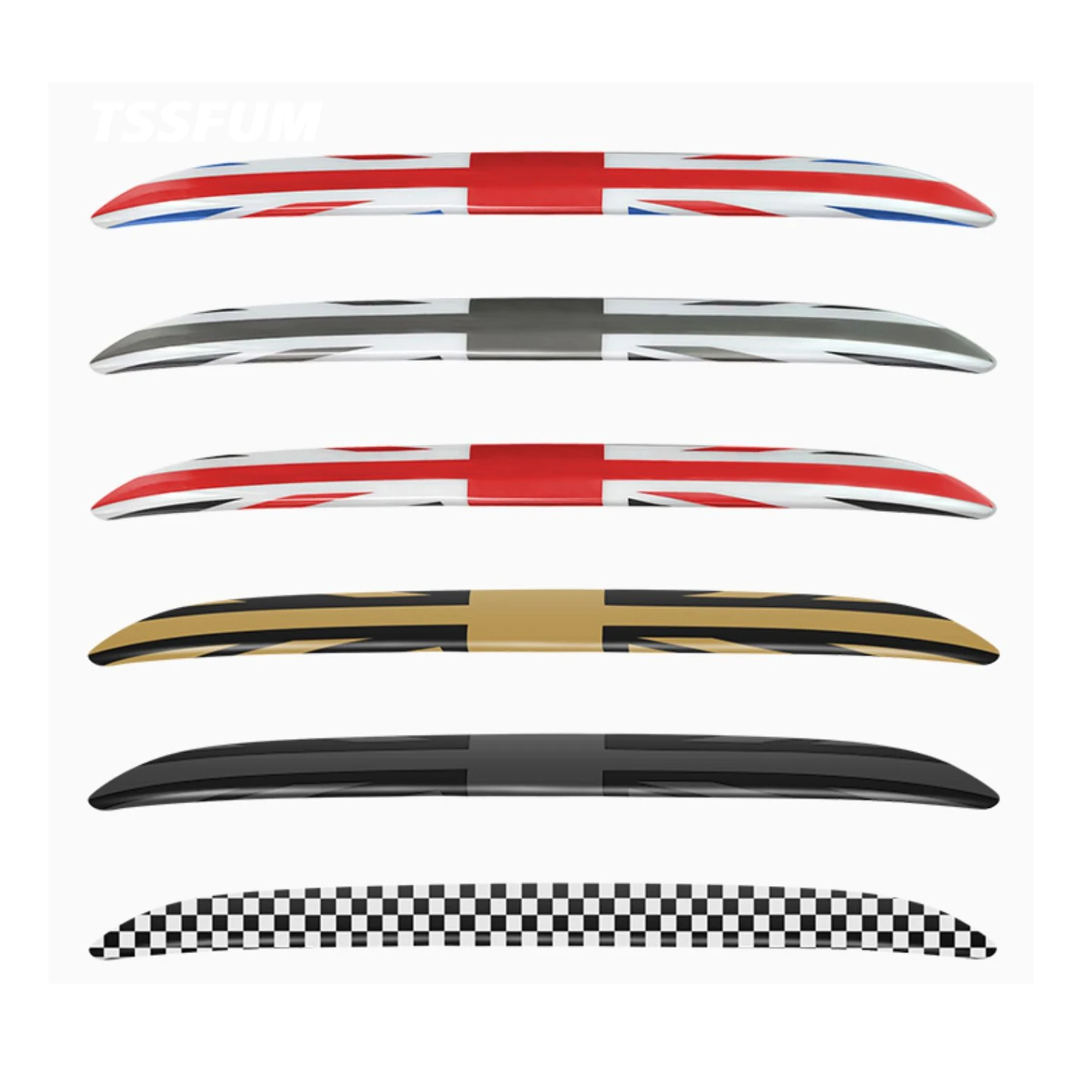 Union Jack For Mini Cooper S R50 R52 R53 Trunk Door Handle Panel Car Rear Tail Trunk Lid Molding Trim Decoration Strip Cover
