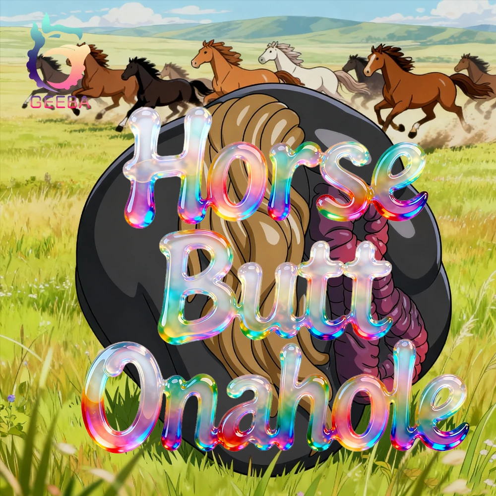 GEEBA-masturbador masculino de fantasía de 5,38 lb para hombres, caballo, culo, Torso, Stroker de silicona, monstruo Onahole, Vagina, Juguetes sexuales de doble agujero