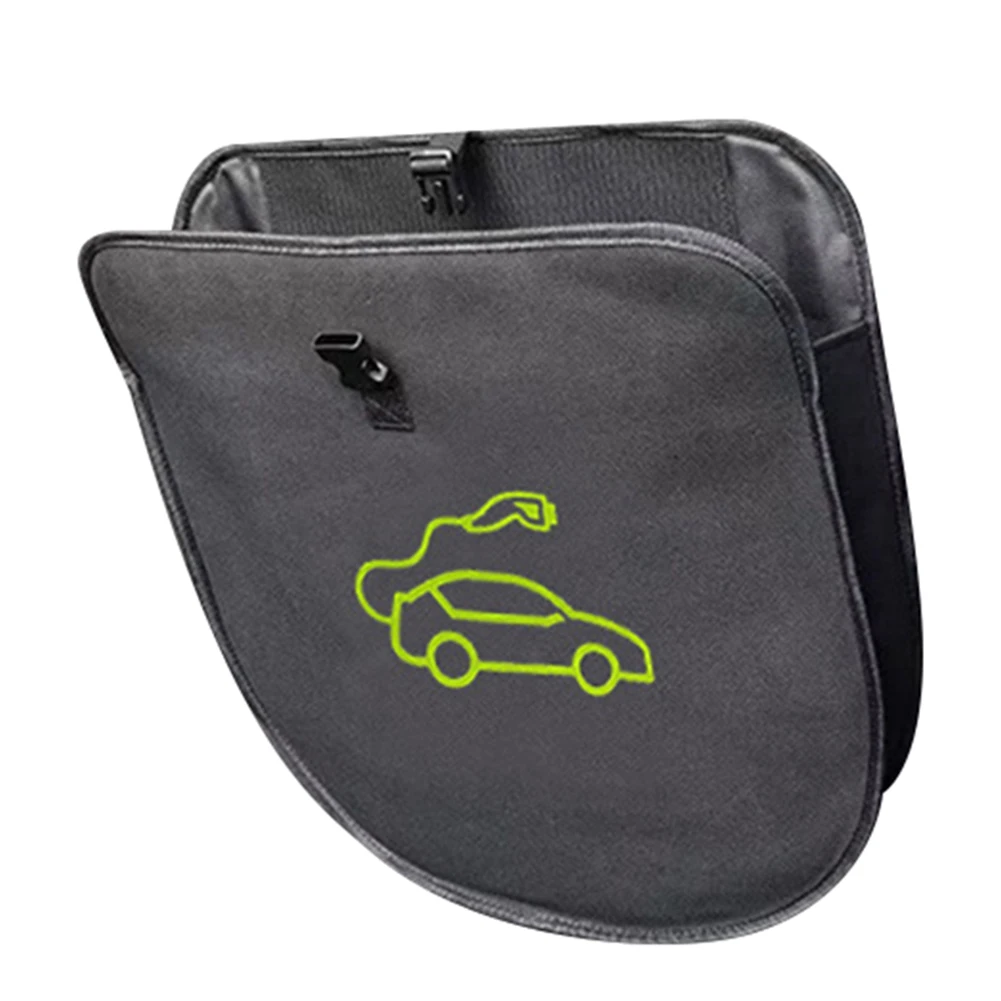Traveling EV Charging Cable Organizer Cable Management Bag For Car Back Seat Attachment Cable Management Solution