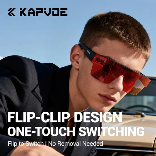 Imagen 2 del producto Lentes de Prescripción Plegables KAPVOE, Fotocromáticas, Aptas para Ciclismo, Deportes al Aire Libre, Protección UV400, Gafas para Hombre y Mujer, para Correr, Senderismo y Escalada