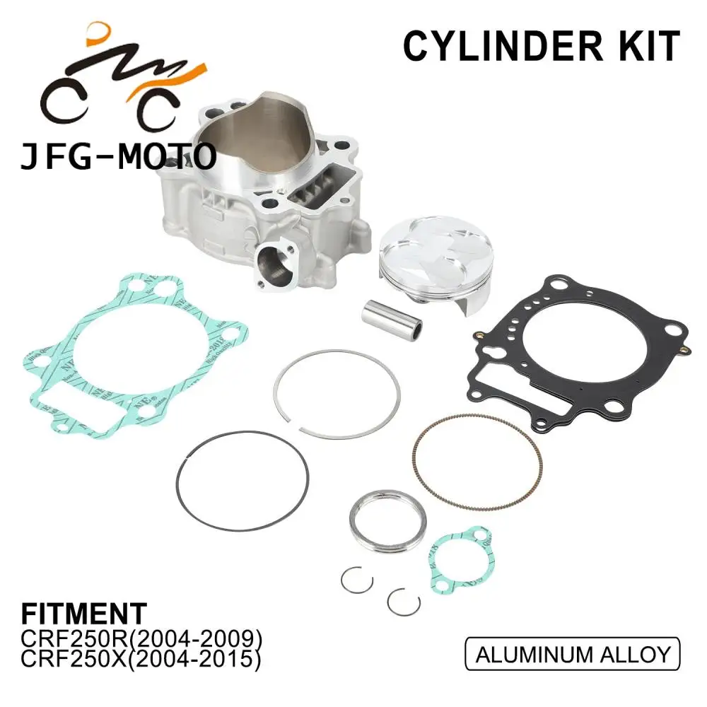 Motorcycles Cylinder Piston Gasket Kit Cylinder Block Kit Piston Rings Head Base Gasket Kit for CRF250R 2004 2005 2006 2007-2009