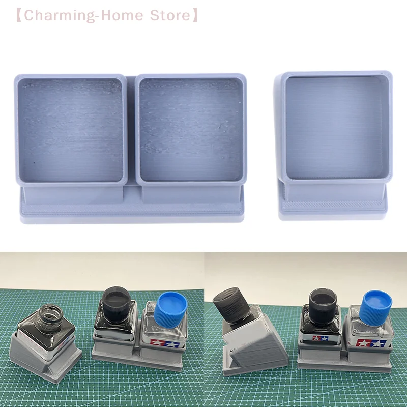 

【M】Paint & Glue Stand Rack Plastic Glue Pot Bottle 40ml Holder Extra Thin Model Kit Organizer Panel Line Bottle Stand