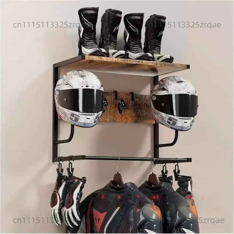 Helmet display rack Wall-mounted hanger Storage rack Entry entrance Sports equipment hanger