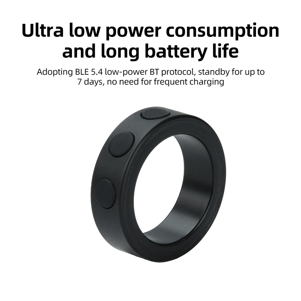 DC 5V Smart Remote Control Ring With 3 Modes Wearable Bluetooth Remote Control Device Smart Ring