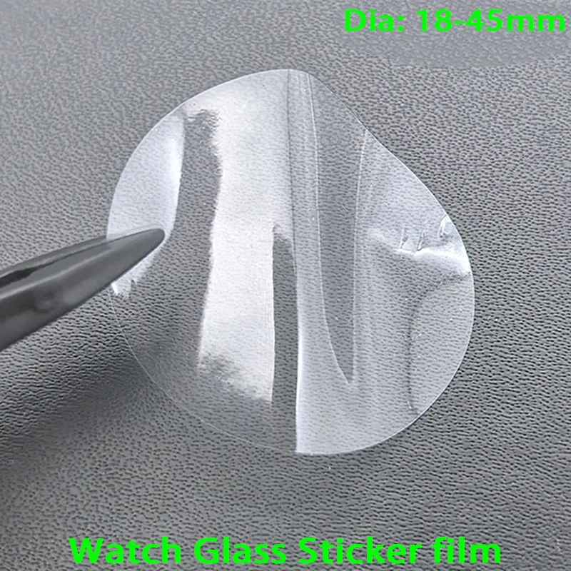 20/50PCS Watch Glass Sticker Film Electrostatic Protective Film No glue No Trace after Tearing it For 18mm~45mm Watch Case Glass