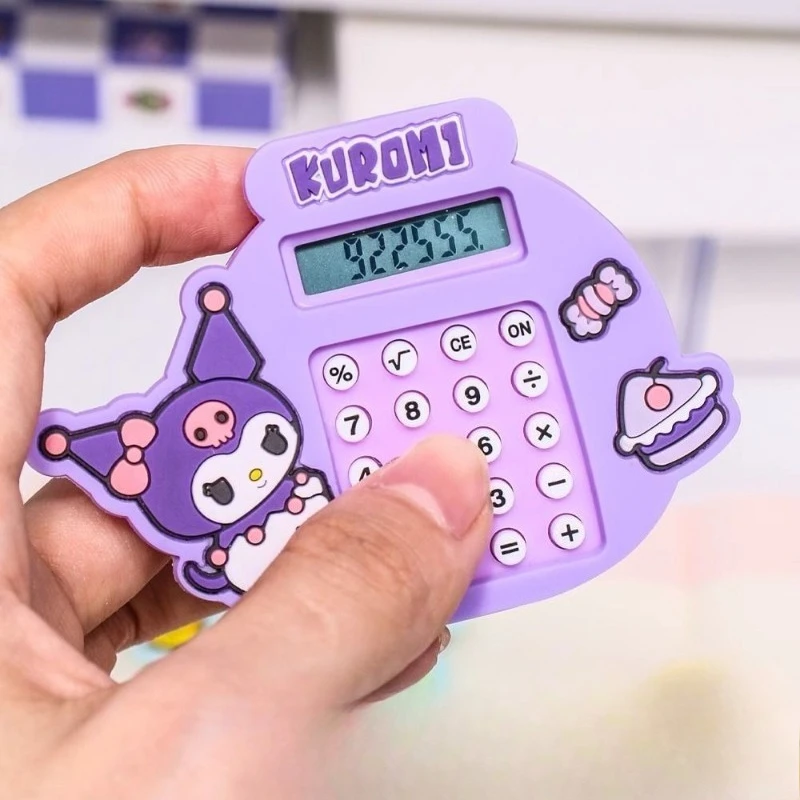 Sanrio anime olá kitty kuromi minha melodia novo desenho animado multi-função jogo labirinto mini chaveiro calculadora bolsa escolar pingente