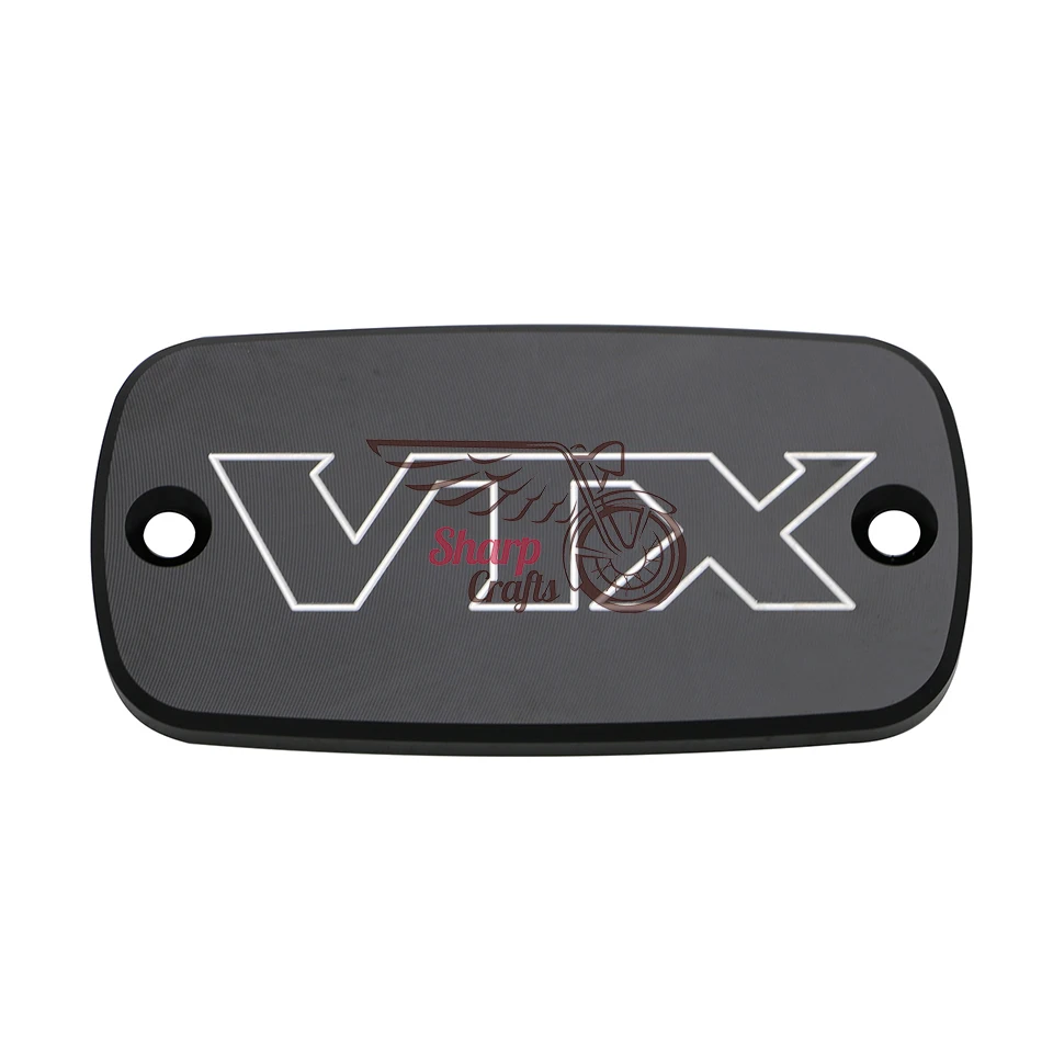 For HONDA VTX 1800 VTX1800 2002-2011 Front Billet Brake Master Cylinder Fluid Reservoir Cover Oil Cap