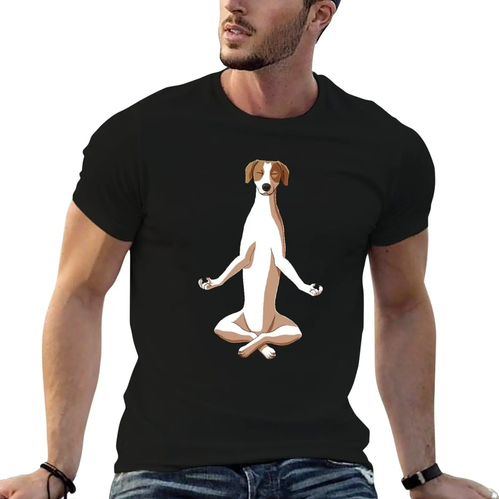 Meditate Istrian Shorthaired Hound Dog T-Shirt t shirt man cotton t shirt man designer g man t shirts for men T-shirt