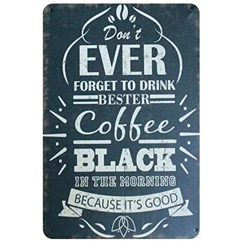 Coffee Theme Sign Metal Tin Sign Vintage Wall Decor Retro Bar Coffee Shop Home Decor Metal Poster Pub Metal Sign  aasd-69