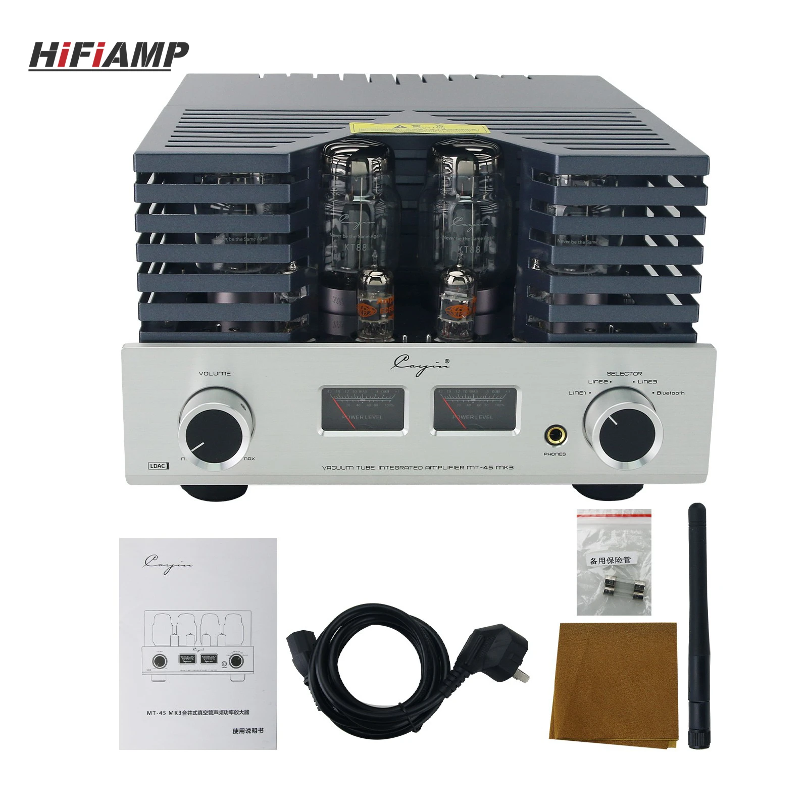MT-45MK3 Consolidated Electronic Tube Power Amplifier HiFi Vacuum Tube Amplifier with Dual Function Meter