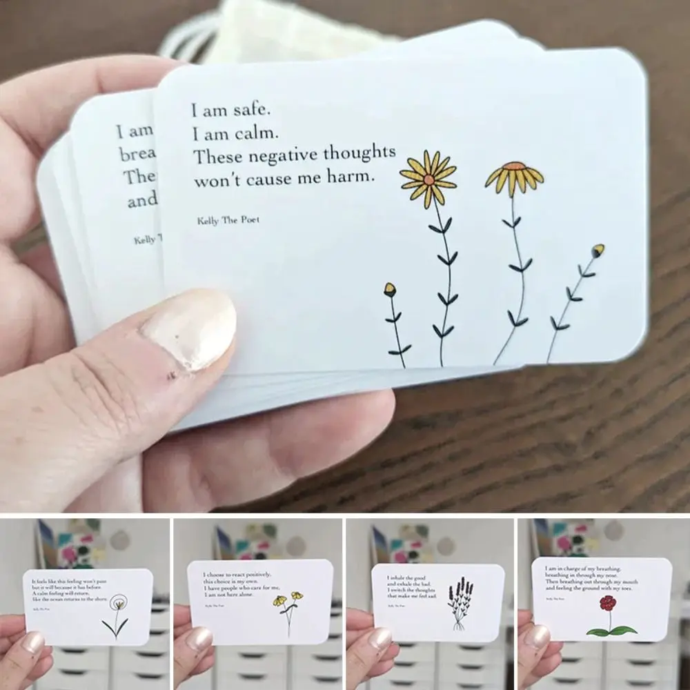 Anxiety Relief Pocket Poems Anxiety Relief Pocket Healing Card Portable Collection of Soothing Words Anxiety Affirmat