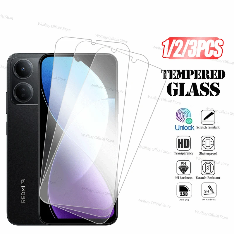 

1/2/3PCS Tempered Glass For Xiaomi Redmi R70 Screen Protector Xiaomi Redmi R70 Full Glue Anti-Scratch Protective Glass Redmi R70