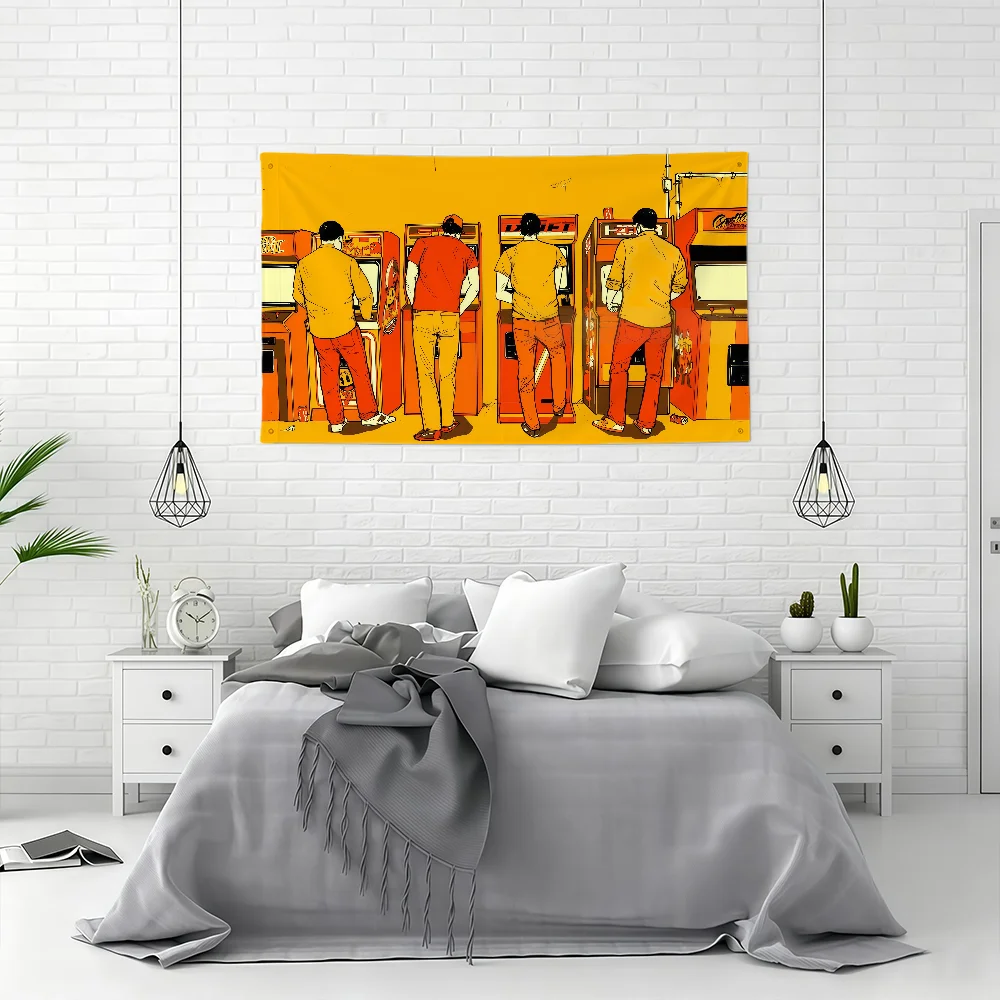 Fashion Abstract  painting D-Davi A-Augusto-O flag Party Club Outdoor Interior Wall Decoration Banner Fans Gift Print Decor flag