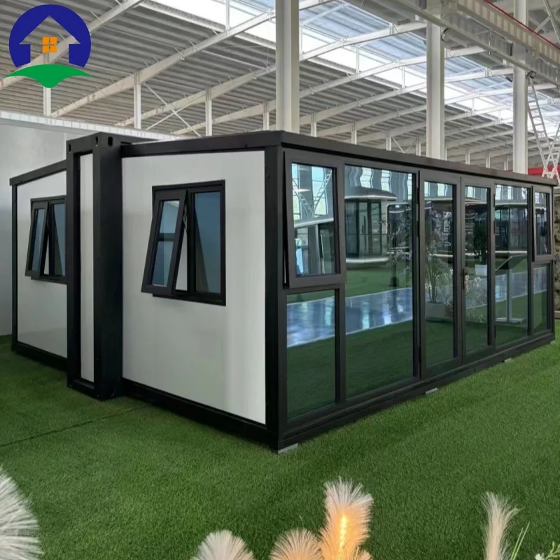 Customized 3 4 5 Bedroom Expandable Prefab Container House Luxury Prefabricated House Top Sale Luxury Folding Prefab Houses