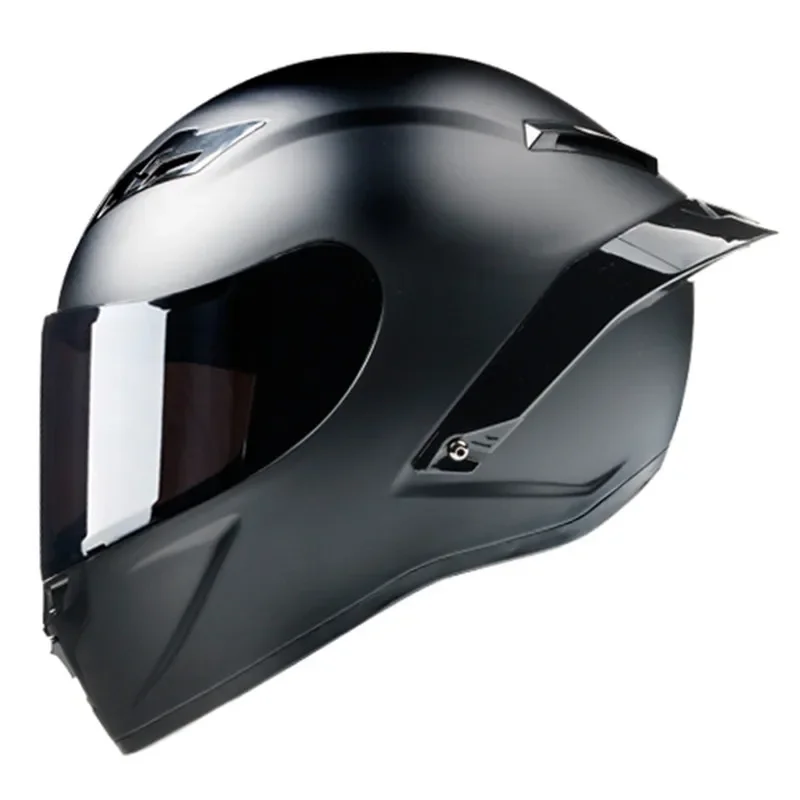 Cool personality full cover men women all seasons motorbike helmet Full face motorcycle sports helmet with tail