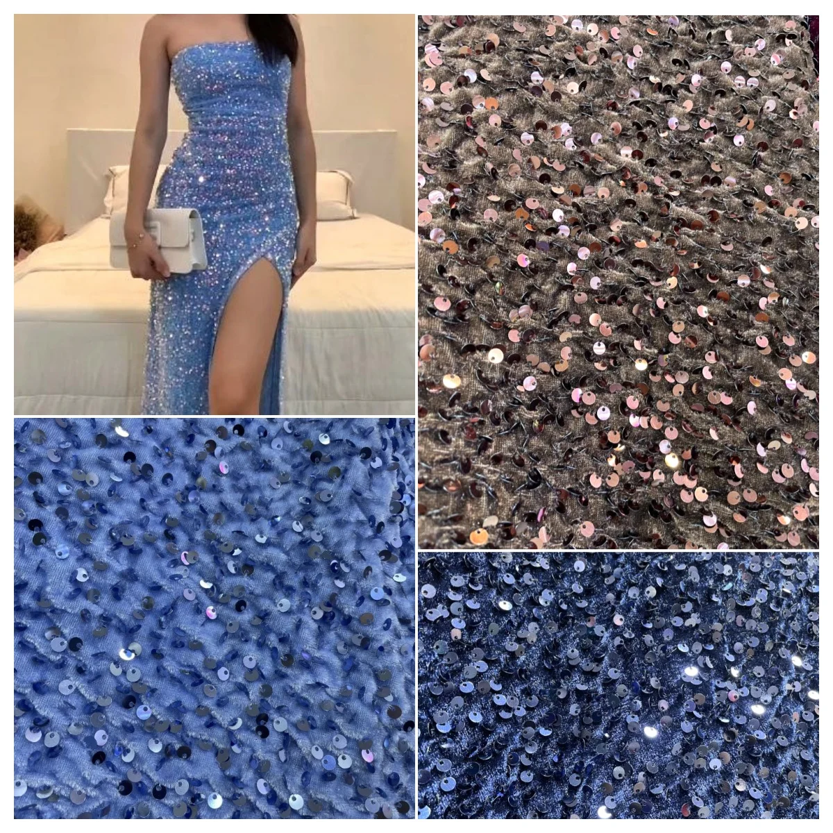 

Бархатная ткань с вышивкой бисером, плотные блестки, ненаправленный плюшевый сверкающий блеск для свадебного платья, украшение вечернего платья, сделай сам