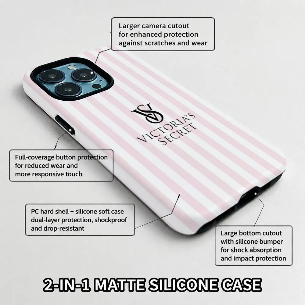 Cool V-Victoria's Secret Phone Case Film Material 2-in-1 Shell FOR IPhone 17 16 15 14 12 17Air 16e 13 Pro MAX 16Plus Cover view 5