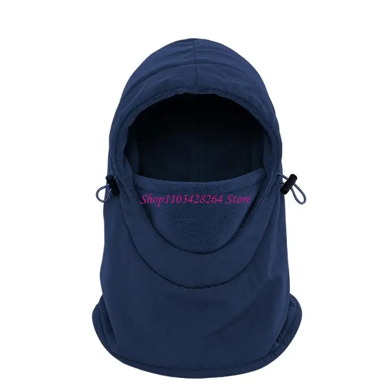  Kids Winter Balaclava with Drawcord Face Opening for Head Neck Coverage During Ski Cycling and Daily Outdoor Wear