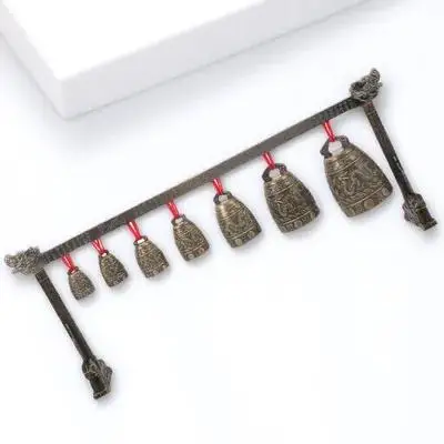 Chinese Bell Instrument Vintage Style Clear Melodious Sound Single Layer Percussion for Office Home Chinese Instrument