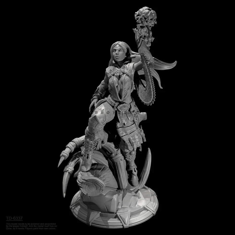 Height of man 50mm 75mm Resin model kits figure beauty colorless and self-assembled （3D Printing ） TD-6337/3D