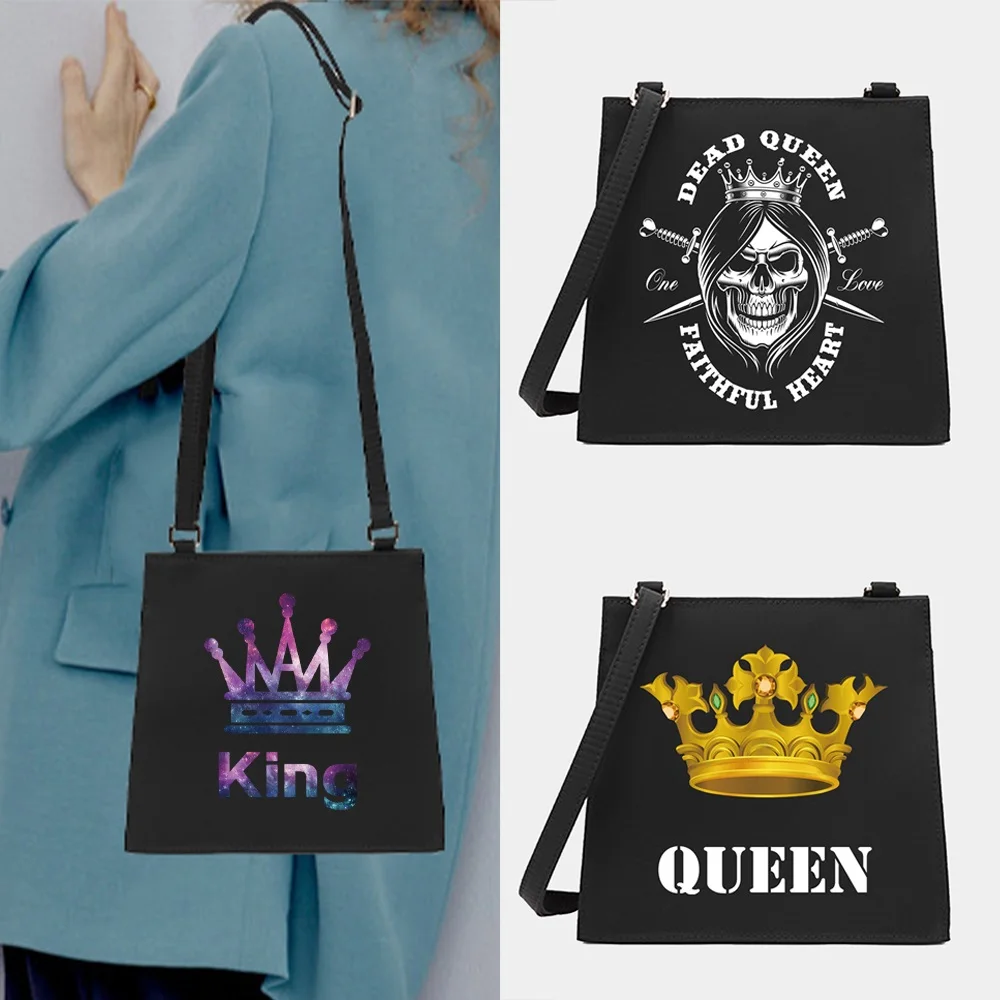 

Square Crossbody Bag Work Commuting Adjustable Strap King Pattern Printing Series New Luxury Fashion Women Square Pack