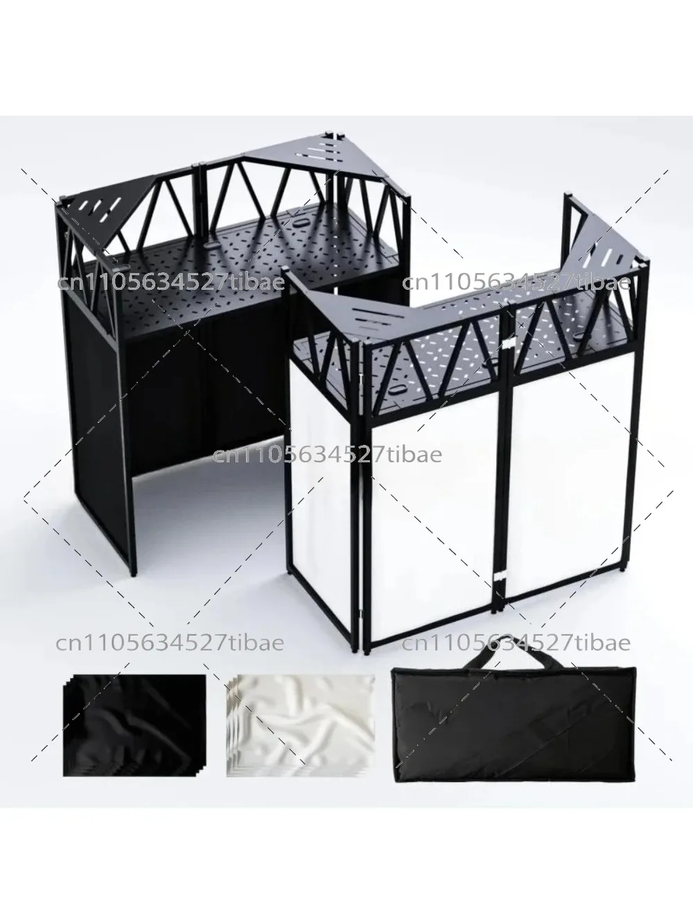 Suitable for Stage Booth Foldable Stand Light Emitting Diode Station Mobile Flexible Folding DJ Mixer  Table