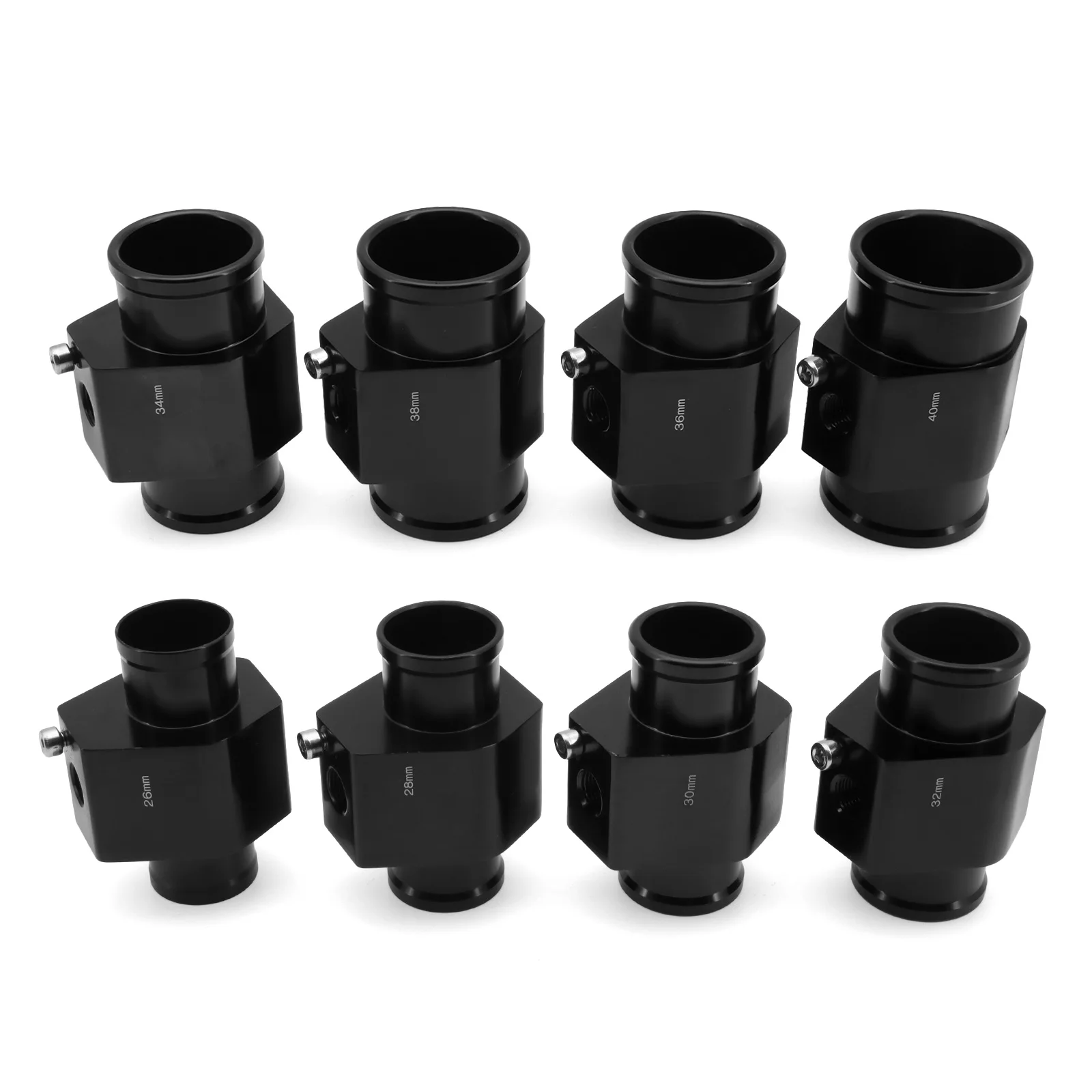 Carro Temperatura da água Medidor, Tubo Comum Sensor, Radiador, Mangueira Adaptador, 40mm, 38mm, 36mm, 34mm, 32mm, 30mm, 28mm, 1Pc