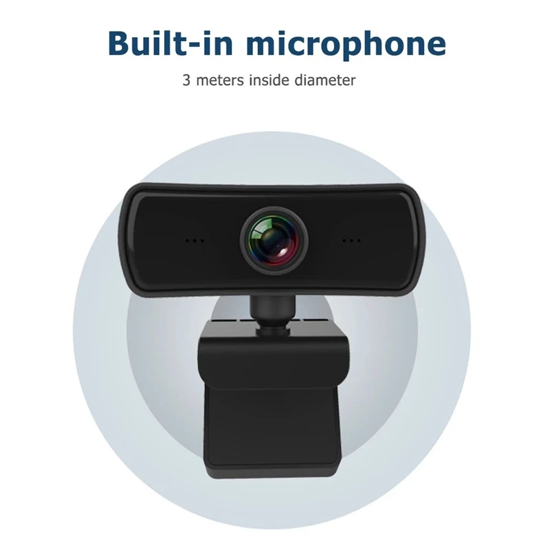Best-2K كاميرا ويب USB HD كاميرا الكمبيوتر كاميرا ويب الكمبيوتر مع غطاء الخصوصية للبث المباشر/مكالمات الفيديو/العمل المؤتمرات