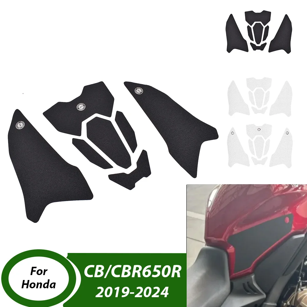 

CB CBR 650R CBR650 R Боковая накладка на бак для Honda CB650R CBR650R 2019-2024 Газовая топливная наколенница Наклейка Аксессуары для мотоциклов