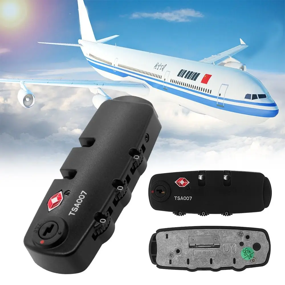 TSA 3 Digit Password Lock Security Lock Suitcase Luggage Coded Lock Cupboard Cabinet Locker Padlock Travel Bag Lock