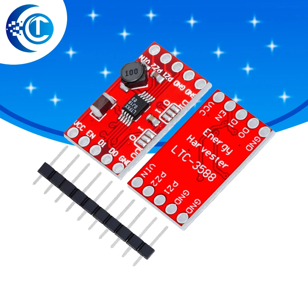 LTC3588 Piezo Solar Energy Harvester Module Multifunction Easy‑Install Energy Harvesting Component