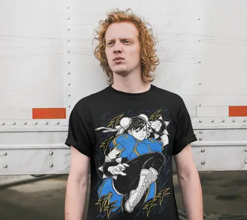 Imagen 2 del producto Camiseta de Chun Li, camiseta de regalo de Anime Snk, todas las tallas