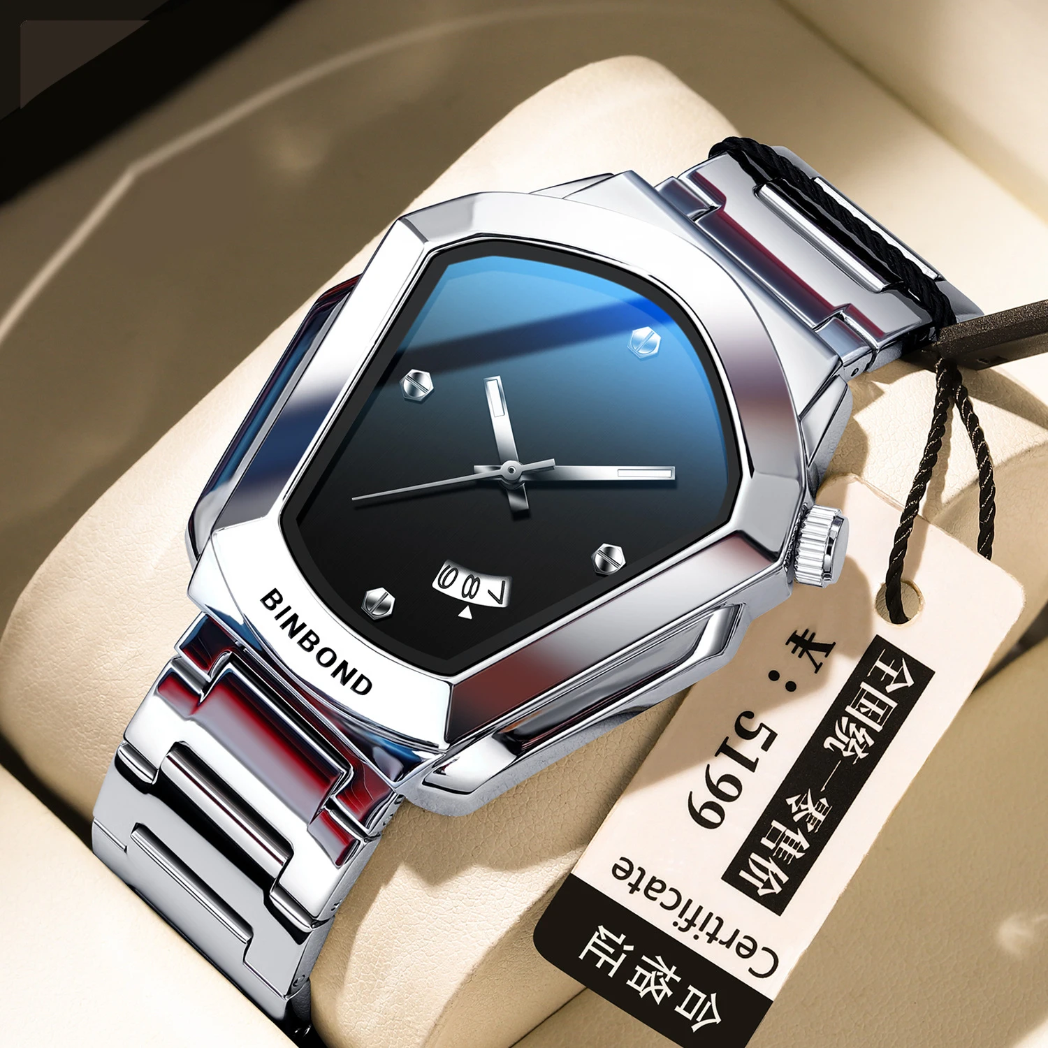 

ZH235 Модные мужские часы, деловой креативный дизайн, календарь, водонепроницаемые кварцевые часы, часы в подарок, часы для мужчин ﻿