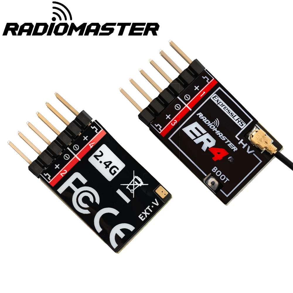 Radiomaster ER4 4CH/ ER6 ER6G ER6GV 6CH/ ER8 ER8G ER8GV 8CH 2.4GHZ Expresslrs Elrs PWM Receiver For RC Car/Boat/Aircraft Toy